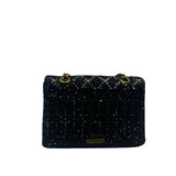 Kurt Geiger Tweed Kensington Embellished Shoulder Bag