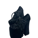 Widow Velvet Platform Mary Janes Women's Shoes Size 7