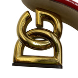 Dolce & Gabbana DG Patent Leather Mules Women's Size 36.5 = US 6.5