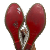 Christian Louboutin Studded Wedge Heels Women's Size 39 ~ US 9