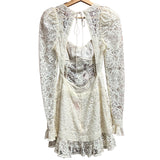 For Love and Lemons White Cleo Lace Size XS Women's Dress