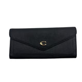 Coach Black Leather Wyn Soft Wallet