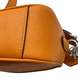 Coach Orange Pebbled Leather Jes Crossbody 20 Purse