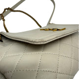 Saint Laurent Cream Mini Nolita Leather Purse