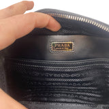 Prada Brique Chrome Patent Leather Shoulder Bag