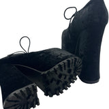 Widow Velvet Platform Mary Janes Women's Shoes Size 7