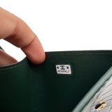 NWT Chanel Classic Embossed Crocodile Small Trifold Flap Wallet