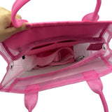 NWT Marc Jacobs Pink Medium Mesh Tote Bag With Crossbody Strap