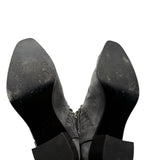 Chanel Suede Side Goa Boots Women's Size 37.5 ~ 37.5