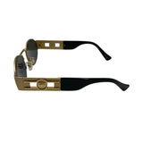 Versace Medusa Deco Oval Matte Sunglasses