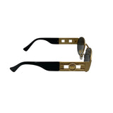 Versace Medusa Deco Oval Matte Sunglasses