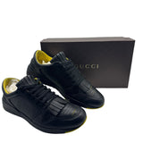 Gucci Contrast Leather Fringe Sneakers Men's Size 11.5 ~ US 12