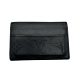 Louis Vuitton Double Card Holder in Monogram Black Calf Leather