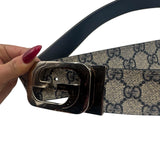 Gucci Tan Coated Canvas GG Supreme Interlocking Size 100 ~ US 36 Men's Belts