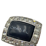 As Is Chanel Vintage Logo Ring Size: 7