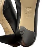 Fendi Karligraphy Leather Boots Women's Size 37 ~ US 7