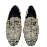 Gucci Jordan Tweed Horsebit Loafer Women's 37 = Us size 7