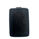 Gucci Black Leather GG SIganture Money Clip/Men's Wallet