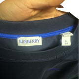 Burberry Navy Equestrian Knight 100% Cotton Size XL Men's Tops
