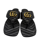 Gucci Marmont Thong Sandals Women's Size 38.5 ~ US 8.5 Women's Shoes