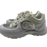 Chanel 18S CC Transparent Sneakers Women's Size 38.5 ~ US 8.5
