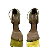 Bottega Veneta Metallic Stretch Leather Sandal Women's 39 = US 9