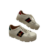 AS IS Gucci Ace Embroidered Trainers Women's Size 36 = US 6