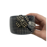 Y2K Christian Dior Resin Houndstooth Bangle