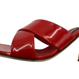 Dolce & Gabbana DG Patent Leather Mules Women's Size 36.5 = US 6.5