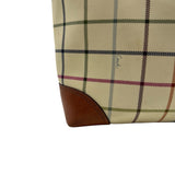 Coach Cream Heritage Tattersall Tote Bag Purse