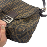 AS IS Fendi Zucca Mamma Tote Shoulder Bag