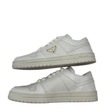 Prada White Downtown Low Top Size 38.5 ~ US 8.5 Women's Shoes