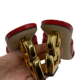 Dolce & Gabbana DG Patent Leather Mules Women's Size 36.5 = US 6.5