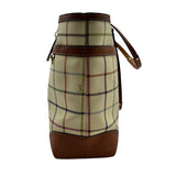 Coach Cream Heritage Tattersall Tote Bag Purse