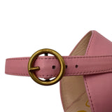 Gucci Marmont Leather Platform Sandals Size 37.5 = US 7.5