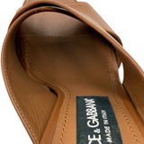 Dolce & Gabbana Crisscross Slides Sandals Womens size 39 = US 9