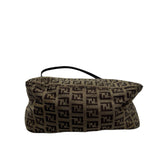 Fendi Tan Canvas Monogram Baguette Purse