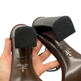 Prada Calfskin Ankle Strap Sandals Womens Size 40 = US 10