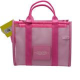 NWT Marc Jacobs Pink Medium Mesh Tote Bag With Crossbody Strap