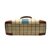 Coach Cream Heritage Tattersall Tote Bag Purse