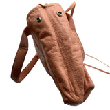 Balenciaga Navy Cabas Leather Tote Purse