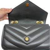Saint Laurent Chocolate Lambskin Small LouLou Purse