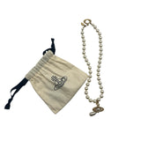 Vivienne Westwood Mini One Row Gold Pearl Necklace