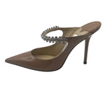 Jimmy Choo Bing Crystal Embellished Patent Mules Women's 38.5 = US 8.5