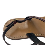 Celine Croc Stamped Triomphe Sandals Women's Size 38.5 = US 8.5