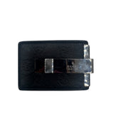 Gucci Black Leather GG SIganture Money Clip/Men's Wallet