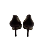 Gucci GG Canvas Bamboo Horsebit Pumps Women's Size 7