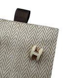 Hermes White Mini Pop H Earrings