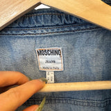 Moschino Clear Heart Blue Size M Women's Top