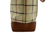 Coach Cream Heritage Tattersall Tote Bag Purse